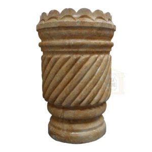 Dark yellow Limestone Garden Urn