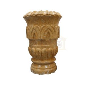 Dark yellow Limestone Garden Urn