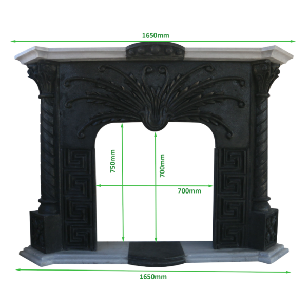 Black Basalt Fireplace Surround - Image 2