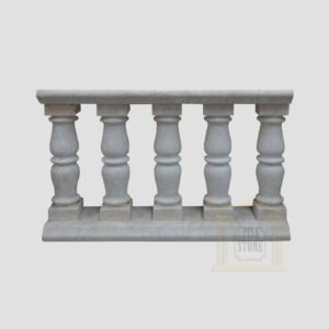 Matt White LimeStone Balustrade Pillars