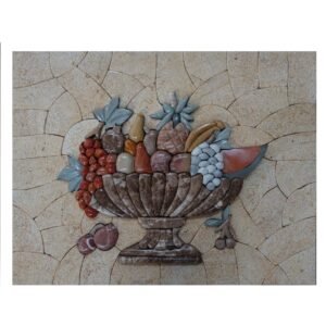 Delicious Fruit Marbe Stone Mosaic Art