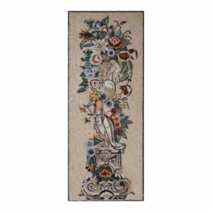 Flower Woman Marble Stone Mosaic Art