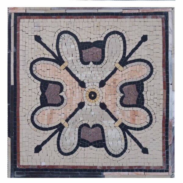Four Arrows Marble Stone Mosaic Art