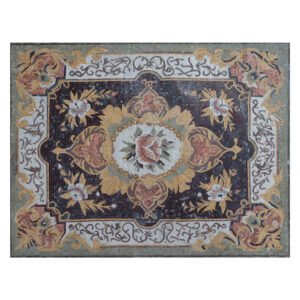 Glazed Polished Square Floral Marble Stone Mosaic Art