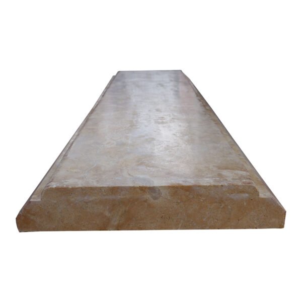Glazed polished Dark Yellow LimeStone Balustrade Sills