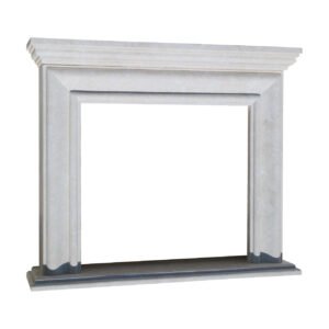 Glazed polished White Fireplace