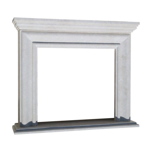 Glazed polished White Fireplace