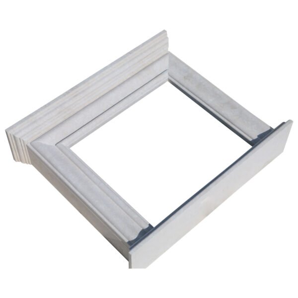 Glazed polished White Fireplace