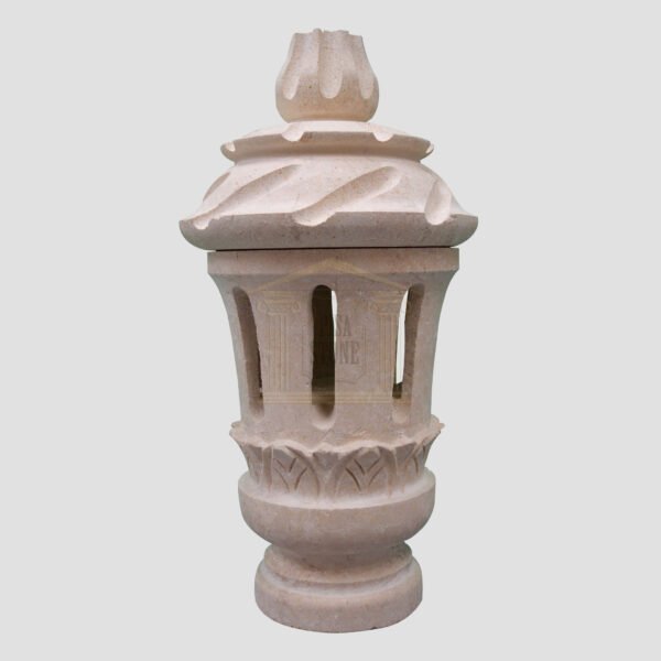 Matt Light Yellow Limestone lantern