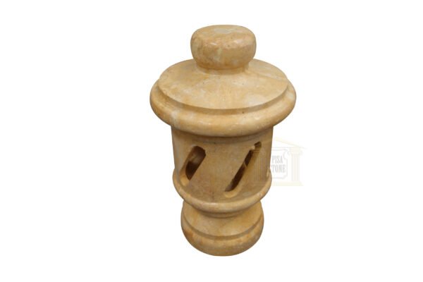 Matt Yellow Limestone lantern
