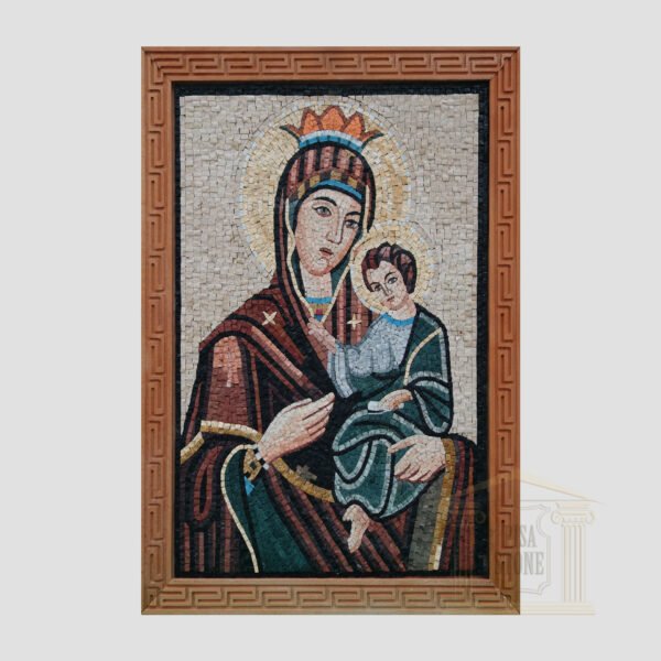 Jesus on Mary's lap Marble Stone Mosaic Art