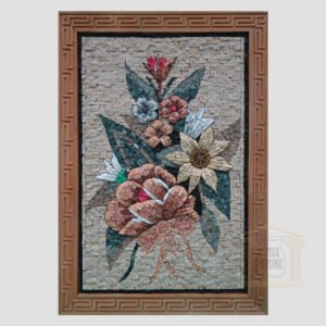 Flower bouquet Marble Stone Mosaic Art