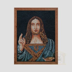 Jesus Christ And The Light Of The World Marble Stone Mosaic Art