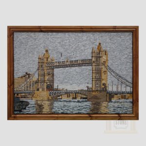Tower Bridge of London Marble Stone Mosaic Art