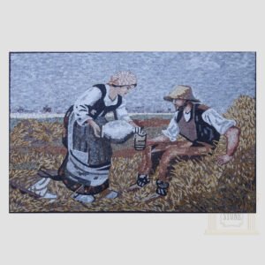 Weary farmer Marble Stone Mosaic Art