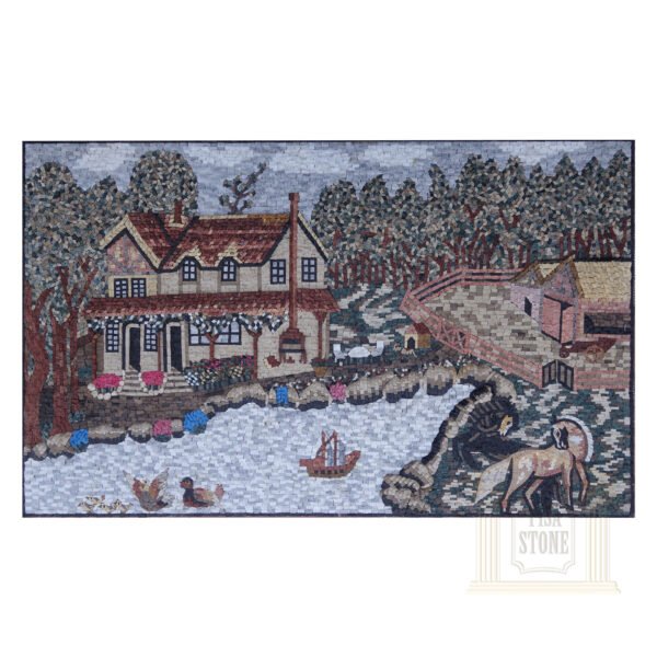 Granddad farm Marble Stone Mosaic Art