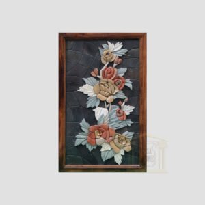 Bouquet Of 3D Flower Marble Stone Mosaic Art