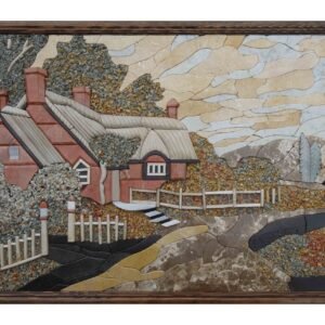 The old cottage in 3D Mosaic Art