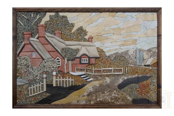 The old cottage in 3D Mosaic Art