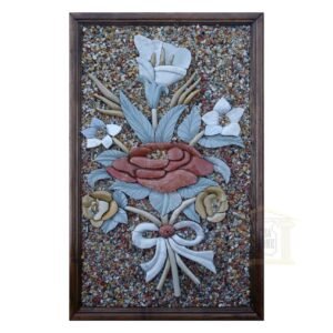 Rose In the Middle 3D Mosaic Art