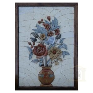 Yellow and Red Roses 3D Mosaic Art