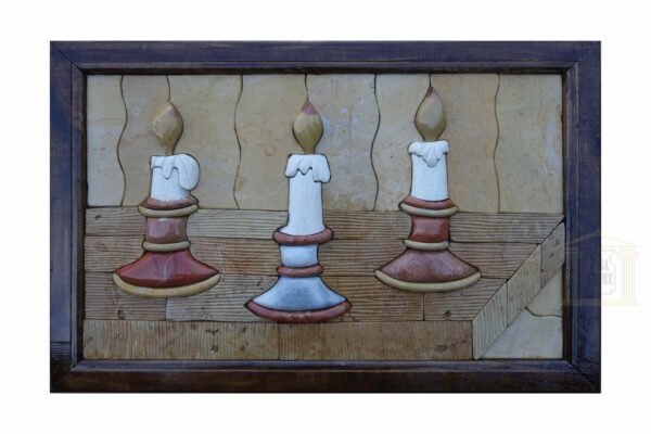 The three candles 3D Mosaic Art