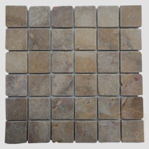 Dark Brown Rustic limestone wall mosaic tile