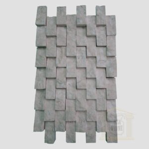 White Split Face limestone Mosaic wall tiles