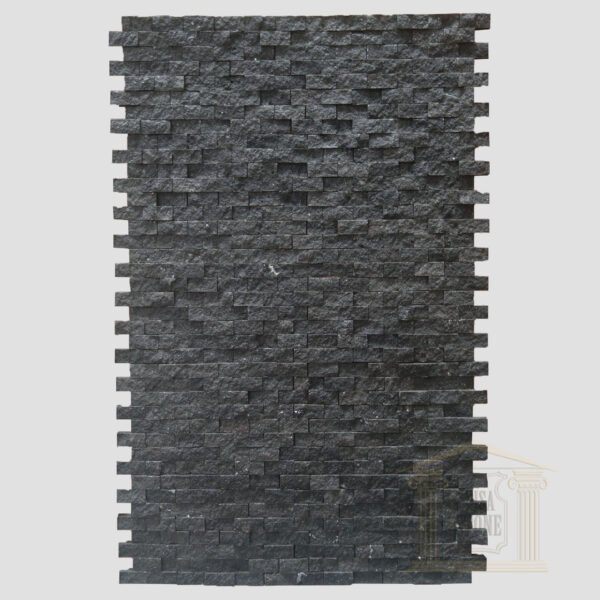 Black Split Face Basalt Mosaic wall tiles