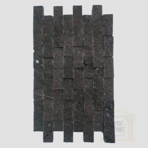 Black Split Face Basalt Mosaic wall tiles