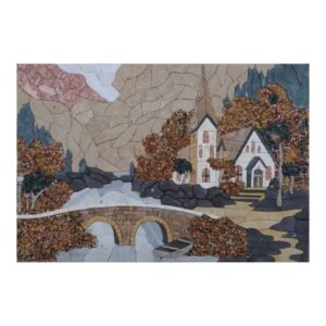Natural volcanic SIght Marble Stone Mosaic Art