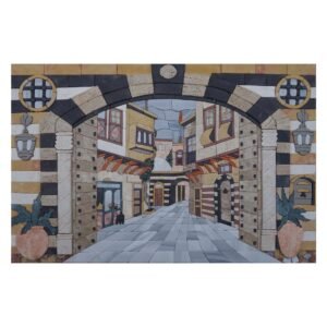 Old City Marble Stone Mosaic Art