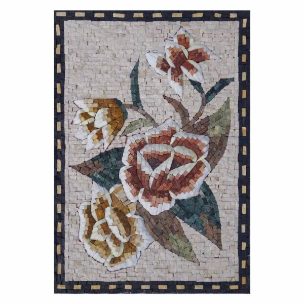 Romantic Multicoloured Superb Bundle Marble Stone Mosaic Art