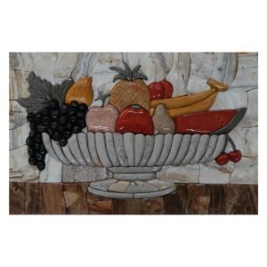 Summer Fruits Kitchen Marble Stone Mosaic Art