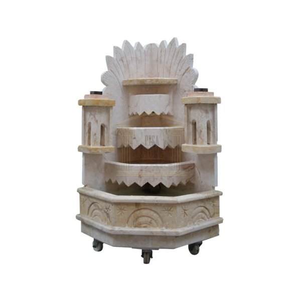 Small Palamette Limestone Corner Waterfall Pattern- M