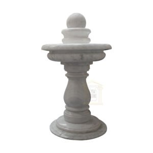Carrera White Marble Spinning Ball Fountain