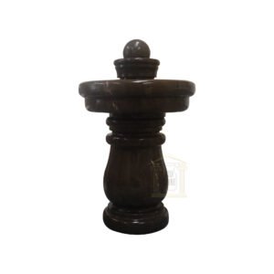 Dark brown Marble Spinning Ball Fountain