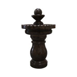 Dark brown Marble Spinning Ball Fountain