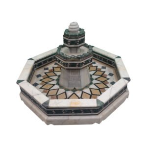 Unique Multi Coloured Marble Fountain
