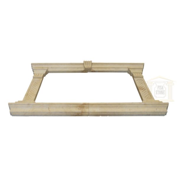 Matt Light yellow Limestone Window Frame