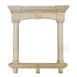 Matt Light yellow Limestone Window Frame