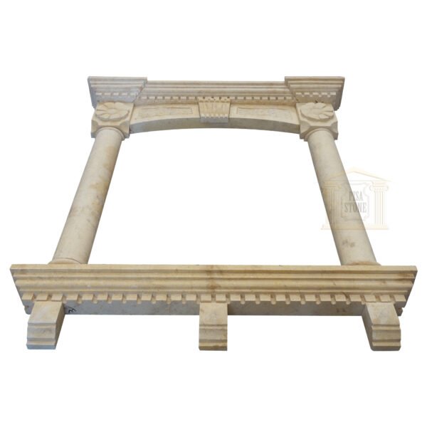 Matt Light yellow Limestone Window Frame