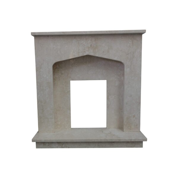 White Limestone Fireplace Surround - Image 2