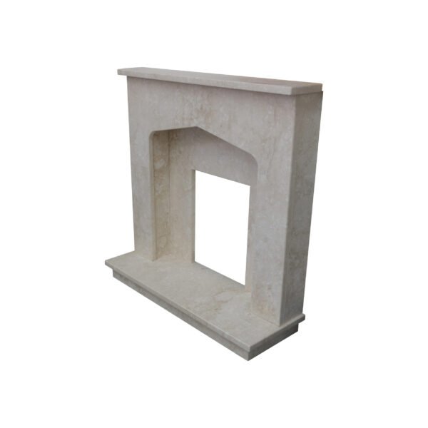White Limestone Fireplace Surround - Image 3