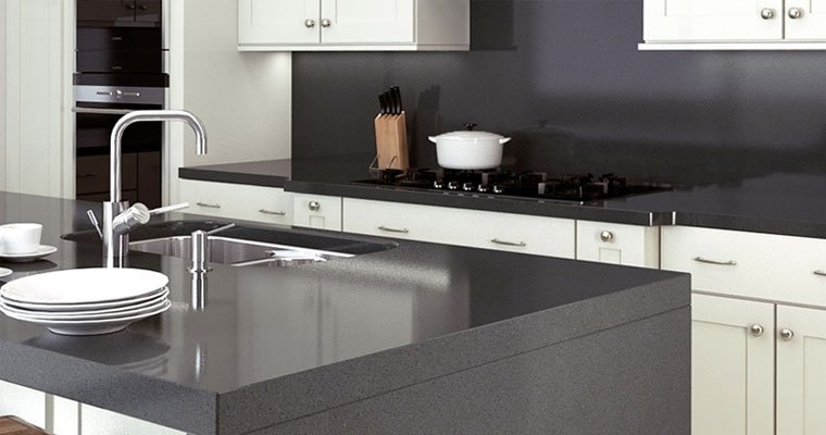 black-durable-samsung-worktop, Quartz-worktops, Marble-worktops, Granite-worktops & Kitchen Worktops