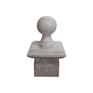 Crema Marfil Lime Stone Finial Balls