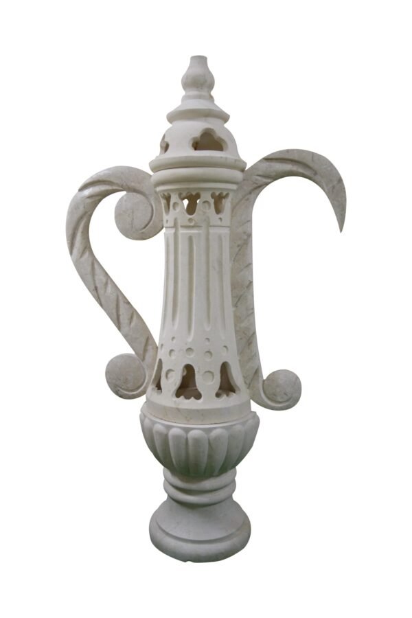 Limestone Handcrafted Coffee Pot Arabic Dallah - Image 4