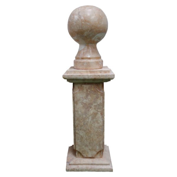 Dark Yellow Lime Stone Finial Balls