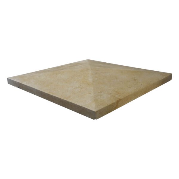 Light Yellow Limestone Pyramid Pier Caps - Image 2