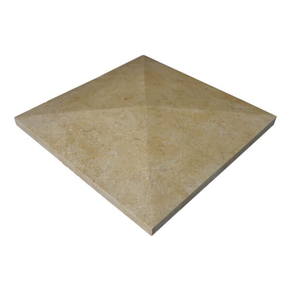 Light Yellow Limestone Pyramid Pier Caps - Image 4